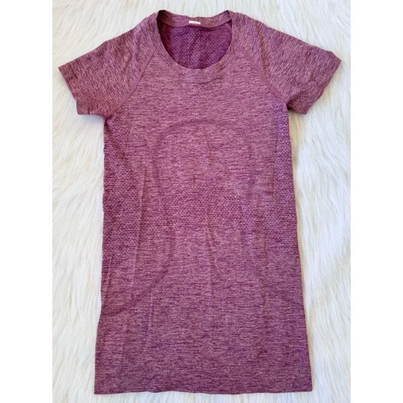 NWOT Lululemon Swiftly Short Sleeve Tee Hip Length Chilled Grape/Pink Haze 💗💜 - Picture 2 of 8